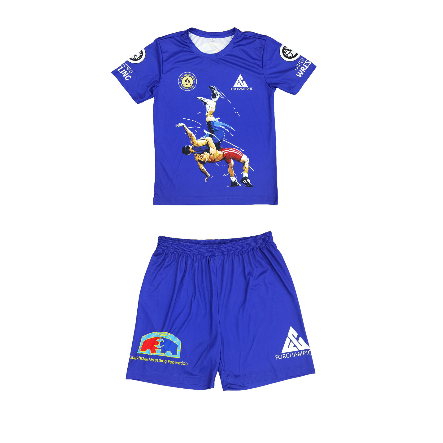 Herren Wrestling Set T-Shirt und Shorts