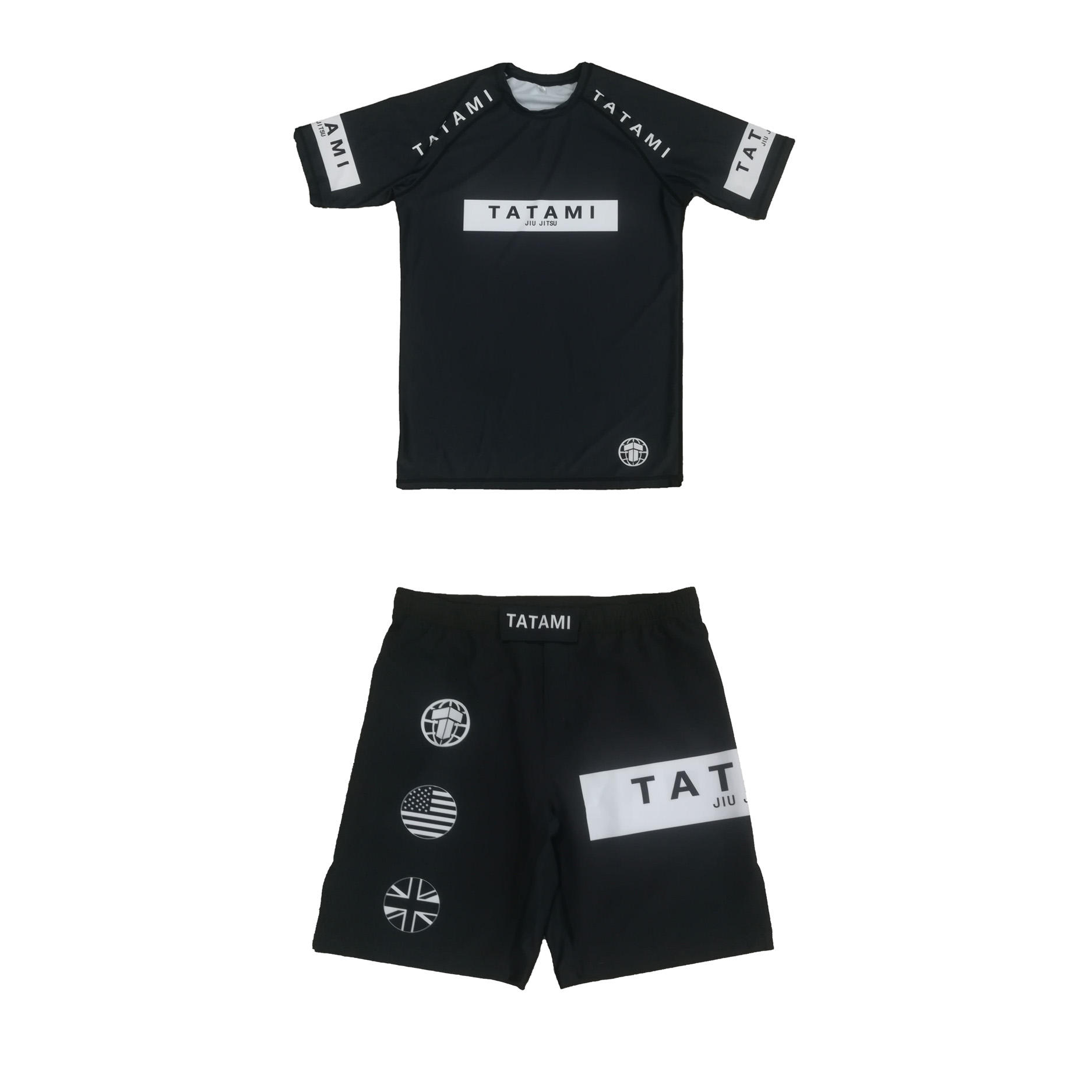 Herren Tatami Rashguard und Shorts Set