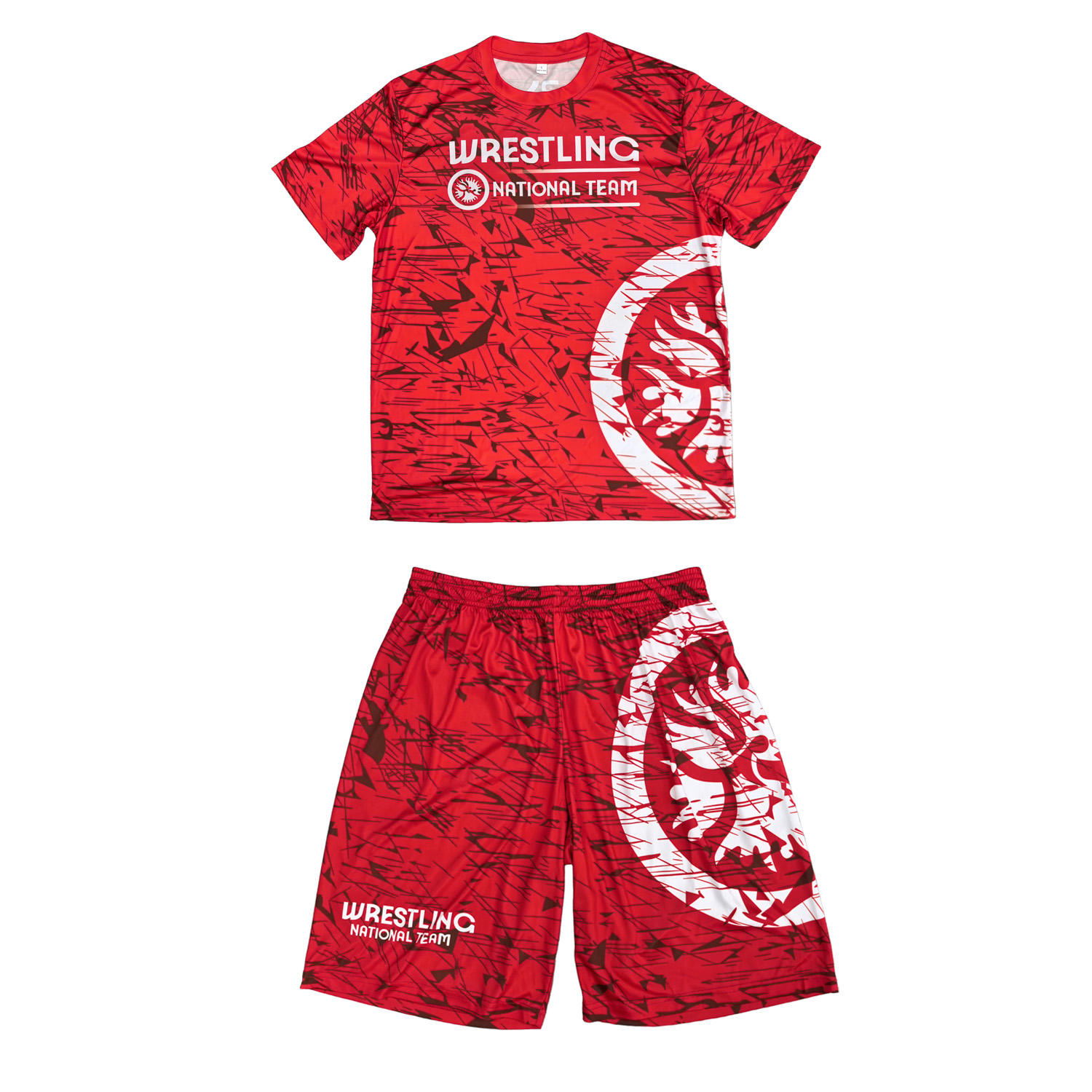 Herren Wrestling Set T-Shirt und Shorts